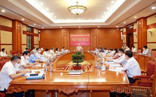 Đồng chí Tổng Bí thư Nguyễn Phú Trọng chủ trì Phiên họp 20 Ban Chỉ đạo Trung ương về phòng, chống tham nhũng ngày 5/8/2021.