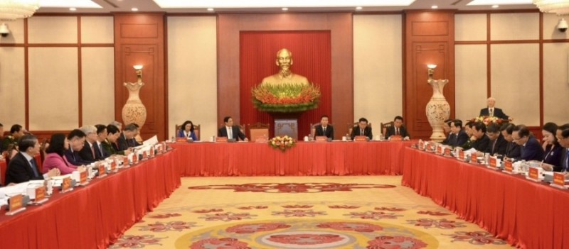 Tổng Bí thư Nguyễn Phú Trọng chủ trì phiên họp thứ nhất Tiểu ban văn kiện Đại hội XIV của Đảng