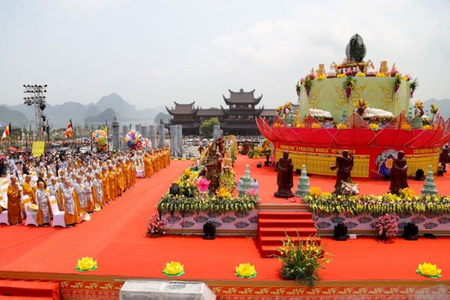 Đại lễ Phật đản Vesak 2019 tổ chức tại Trung tâm Văn hóa Tam Chúc, Kim Bảng, Hà Nam. (Nguồn: Ban Tôn giáo Chính phủ)