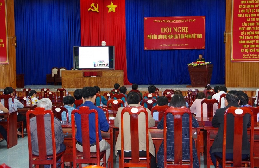 Quang cảnh hội nghị tập huấn tại huyện Sa Thầy