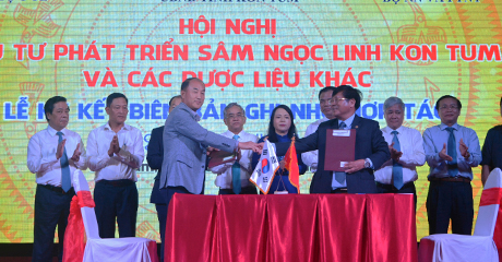 Ký kết biên bản ghi nhớ hợp tác đầu tư giữa UBND tỉnh Kon Tum và doanh nghiệp Hàn Quốc