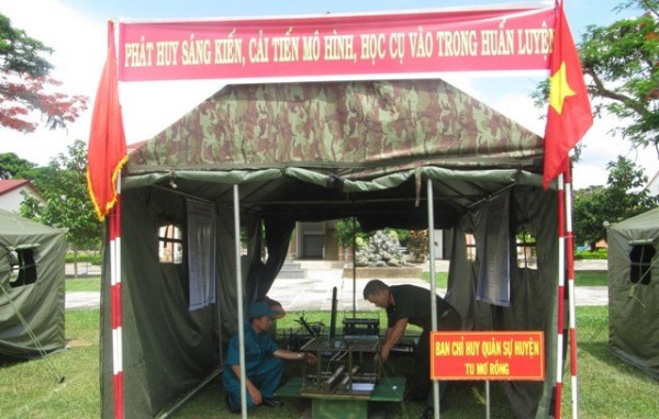 Ban CHQS huyện Tu Mơ Rông diễn tập chiến đấu phòng thủ cấp xã