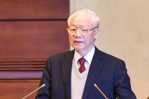 Tổng Bí thư Nguyễn Phú Trọng phát biểu chỉ đạo tại Hội nghị. Ảnh:VGP/Nhật Bắc