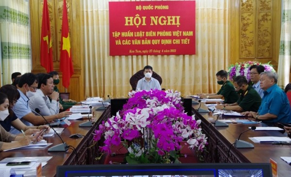 Quang cảnh hội nghị tại điểm cầu tỉnh Kon Tum.