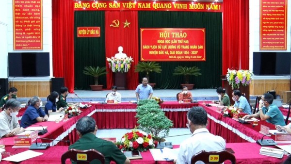 Hội thảo khoa học lần thứ hai sách “Lịch sử lực lượng vũ trang huyện Đăk Hà, giai đoạn 1954 – 2020”