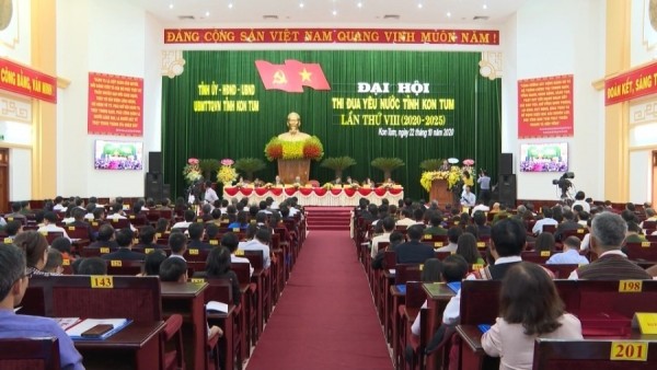 Quang cảnh Đại hội thi đua yêu nước tỉnh Kon Tum lần thứ VIII (2020 - 2025)