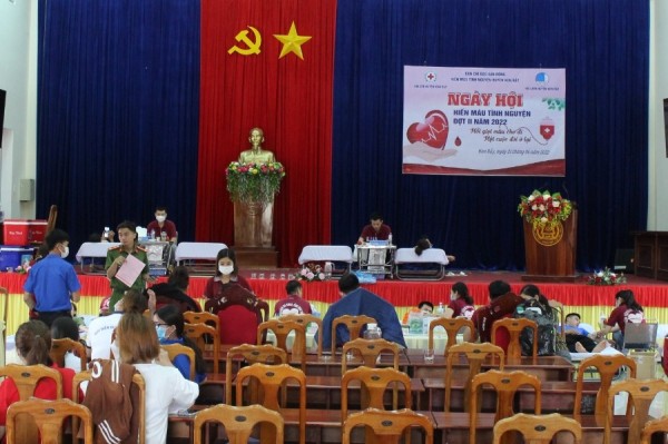 Toàn cảnh Ngày Hội Hiến máu tình nguyện đợt 2/2022 tại Kon Rẫy