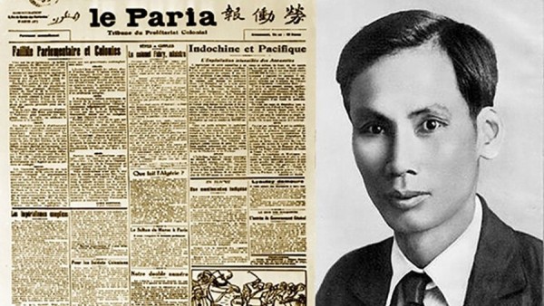 Chủ tịch Hồ Chí Minh với Báo Người Cùng Khổ (Le Paria). Ảnh: Tư liệu