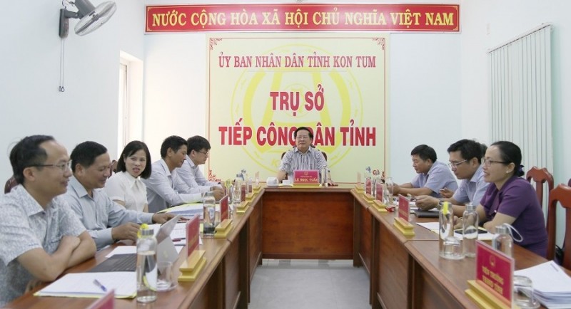 Quang cảnh buổi tiếp công dân định kỳ tháng 4/2023. (ảnh: baokontum.com.vn)
