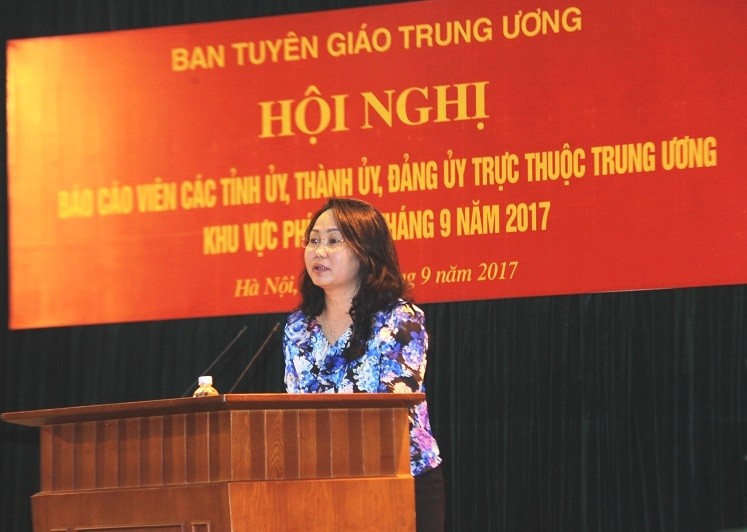 Đồng chí Lâm Phương Thanh phát biểu kết luận Hội nghị