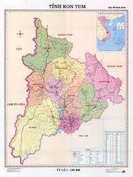 Bản đồ tỉnh Kon Tum (nguồn: Sở TN&MT tỉnh Kon Tum)
